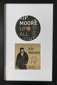  Signed Albums Framed - Kip Moore Up All Night signed CD 